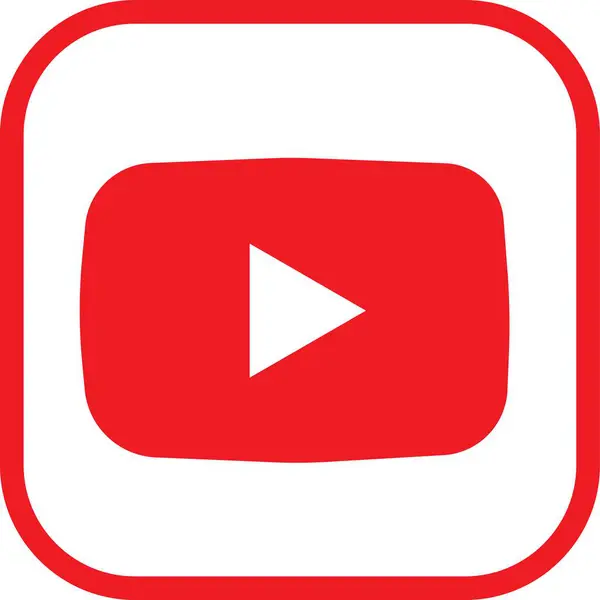 Kiev, Ukrayna - 20 Ekim 2021: YouTube logosu. YouTube bir video paylaşım sitesidir. Editör, logo sembolü kırmızı bayrak, doğrusal vektör, sosyal medya işareti, mobil uygulama, şeffaf arkaplanda izole edilmiş.