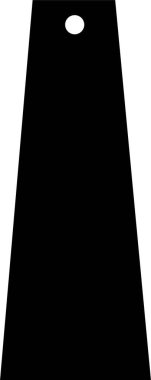 Küpe ikon vektörü. Dekorasyon sembolü. Kara Dolgu mücevher sembolü. Küpe ikonu kadın mücevher aksesuar silueti. Şeffaf arka planda izole edilmiş lüks küpeler..