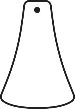 Küpe ikon vektörü. Dekorasyon işareti. Siyah Hat Mücevher Sembolü. Küpe ikonu kadın mücevher aksesuar silueti. Şeffaf arka planda izole edilmiş lüks küpeler..