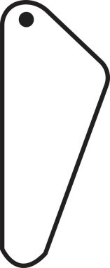 Küpe ikon vektörü. Dekorasyon işareti. Siyah Hat Mücevher Sembolü. Küpe ikonu kadın mücevher aksesuar silueti. Şeffaf arka planda izole edilmiş lüks küpeler..