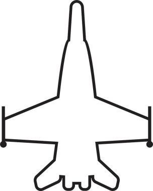 Uçak bileti, uçuş sineği kalkış silueti elementi. Seyahat ikonu. Siyah doğrusal biçimli düzenlenebilir uçak simgesi, şeffaf arkaplan üzerinde web ve mobil uygulama için kullanılabilir.