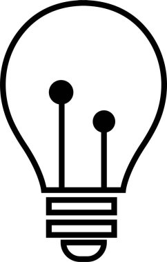 Siyah Ampul simgesi, şeffaf arkaplanda izole edilmiş. Fikir işareti, çözüm, düşünme konsepti. Işıklı lamba. Elektrik, parlıyor. Düzenlenebilir stokla grafik tasarımı için modayı takip et.