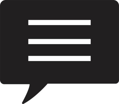 Sohbet Mesajı Kabarcık Vektörü illüstrasyonu. İletişim simgesi. Konuşma balonu, diyalog. Web simgesi. Çevrimiçi iletişim. Konuşma, SMS, Bildirim, Modada Sohbet Şeffaf arkaplan dolgu biçimi.