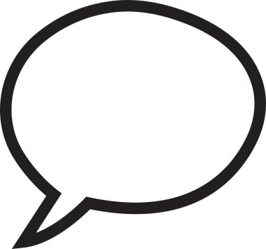 Sohbet Mesajı Kabarcık Vektörü illüstrasyonu. İletişim simgesi. Konuşma balonu, diyalog. Web simgesi. Çevrimiçi iletişim. Konuşma, SMS, Bildirim, Saydam arkaplan üzerinde trend satır biçimi Sohbet.