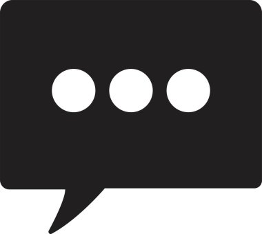 Sohbet Mesajı Kabarcık Vektörü illüstrasyonu. İletişim simgesi. Konuşma balonu, diyalog. Web simgesi. Çevrimiçi iletişim. Konuşma, SMS, Bildirim, Modada Sohbet Şeffaf arkaplan dolgu biçimi.