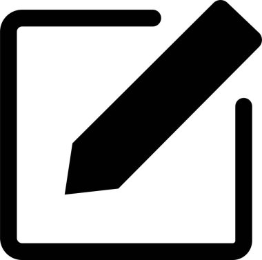 Kalem simgesi olan belgeyi düzenle. İş konsept notu düzenleme piktogramı şeffaf arkaplanda izole edildi. Kalem simgesi. Simge vektör illüstrasyonunu kaydet. Metin dosyası belgesi düzenleniyor.