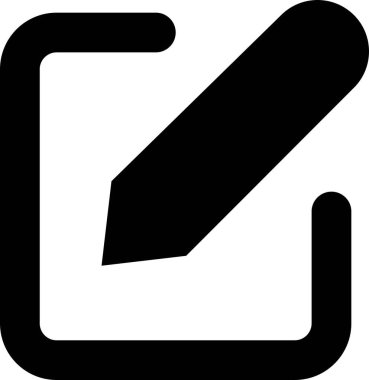 Kalem simgesi olan belgeyi düzenle. İş konsept notu düzenleme piktogramı şeffaf arkaplanda izole edildi. Kalem simgesi. Simge vektör illüstrasyonunu kaydet. Metin dosyası belgesi düzenleniyor.