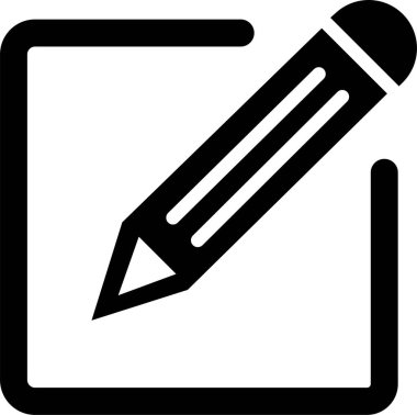 Kalem simgesi olan belgeyi düzenle. İş konsept notu düzenleme piktogramı şeffaf arkaplanda izole edildi. Kalem simgesi. Simge vektör illüstrasyonunu kaydet. Metin dosyası belgesi düzenleniyor.