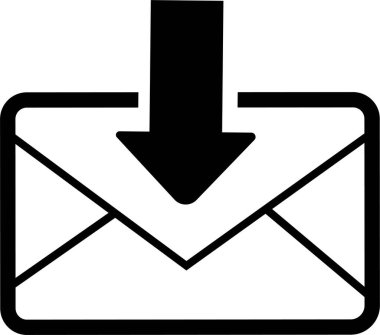 Posta simgesi. E- posta, gönderi, zarf, şeffaf arkaplan. Siyah doğrusal düz dizayn vektörü, web, web sitesi ve mobil uygulama için uyumlu e-posta simgesi. ileti zarfı pictogram düzenlenebilir stok.