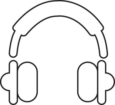 Kulaklık simgesi siyah tasarım tarzı düzenlenebilir stok web sitesi tasarımı ve şeffaf bir arkaplanda mobil karanlık mod uygulamaları vektörü. Kulaklık müzik hoparlörleri ikonu. Müşteri hizmetleri desteği.