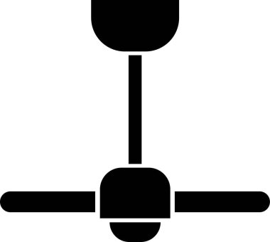 Hücre hayran simgesi moda dolgu tarzında. Air Fan vektör çizelgesi. Hücre ikonu Clipart avatar logoti sembolü odayı soğutmak ve şeffaf arka planda izole hava dolaşımı.