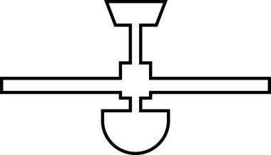 Moda tarzı düzenlenebilir stoklarda hücre fan simgesi. Air Fan vektör işareti. Hücre ikonu Clipart avatar logoti sembolü odayı soğutmak ve şeffaf arka planda izole hava dolaşımı.