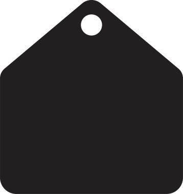 Cow Tag icon. Ear tag sign beefs symbol. Ear tag for cattle. Black Fill identification label for farm animals isolated on transparent background. Earmark mockup for livestock Vector illustration. clipart