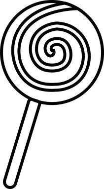 Moda Taslak Stili düzenlenebilir stokta lolipop ikon vektörü. Şeker illüstrasyon işareti. Şeker sembolü ya da logo. Şeffaf arkaplanda izole edilmiş uygulamalar ve web siteleri tasarımı için girdap lolipop emici simgesi.