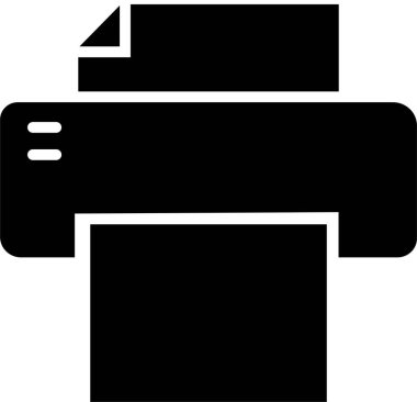 Moda Doldurma Biçiminde yazıcı simgesi. Belge yazdırma veya faks sembolü. Web sitesi veya mobil uygulama için vektör illüstrasyonu. Yazdırma işareti. Şeffaf arkaplanda birinci kalite sembol izole edildi.