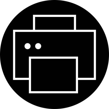 Satır Biçimi düzenlenebilir stoktaki yazıcı simgesi. Belge yazdırma veya faks sembolü. Web sitesi veya mobil uygulama için vektör illüstrasyonu. Yazdırma işareti. Şeffaf arkaplanda birinci kalite sembol izole edildi.