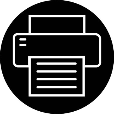 Satır Biçimi düzenlenebilir stoktaki yazıcı simgesi. Belge yazdırma veya faks sembolü. Web sitesi veya mobil uygulama için vektör illüstrasyonu. Yazdırma işareti. Şeffaf arkaplanda birinci kalite sembol izole edildi.