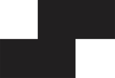 Tetris oyun vektör simgesi modayı doldurma biçiminde. Geometrik şekil. Kusursuz yapboz tasarımı. Tetris ikonu engelliyor. Oyun bloğu sembolü. Saydam arkaplanda siyah mantık oyunu illüstrasyon işareti izole.