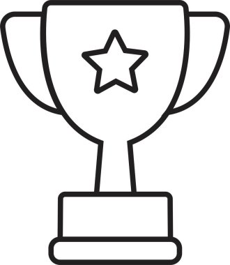 Kupa ikonu. Kazanan sembol, düzenlenebilir hisse senedi. Vektör şampiyonu kupası. Birincilik Kupası. Şeffaf arka planda minimalist hipster bardağı. Web sitesi ve mobil uygulama tasarımı için hatıra işareti.