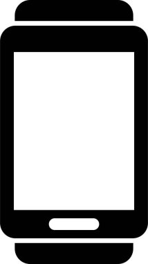 Moda dolum tarzında bilezik vektör ikonu olan akıllı el saati. Smartwatch sembolü. Saat simgesi. Şeffaf arkaplanda bileklik ya da kol saati var. Uygulamalar ve web siteleri için Smartwatch tasarımı.