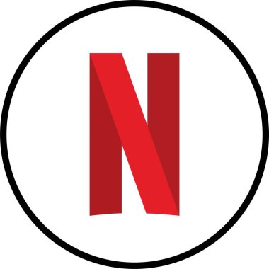 Netflix logosu. Netflix çevrimiçi medya ve video-talep konusunda uzmanlaşmıştır. Moskova, Rusya - Şubat 2023. Cep telefonunda vektör hizmeti, şeffaf arkaplanda bilgisayar izole.