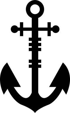 Çapa simgesi dolgu biçiminde. Gemi çapa vektörü. Denizcilik deniz teknesi çizim sembolü. Çapalı ve ipli deniz retro amblemi logosu, şeffaf arkaplanda izole edilmiş logo ilhamı..