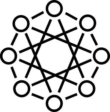 İş ağı çizgisi simgesi. Bilgi grafiği için uygun ağ, küresel bağlantı, topluluk, ilişki, sosyal medya iletişimi, web sitesi ve şeffaf arkaplan üzerine yazdırma medyası içerir.