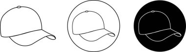 Kapak simgeleri, modaya uygun taslak biçimleri düzenlenebilir stoklarda ayarlandı. Sıradan tekstil aksesuarları. Web, mobil ve bilgi grafikleri için beysbol şapkası skeci. Şeffaf arkaplanda elle çizilmiş beyzbol şapkası vektörleri.