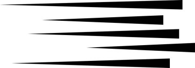 Hız düz vektör simgesi. Hızlı hareket efekti. Siyah yatay hareket. Hız eylem sembolü. Süper kahraman işareti. Çizgi roman tasarımı ögesi şeffaf arkaplanda izole edildi. Hız geliştirme şeması gücü artırır.