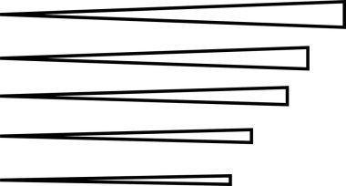 Hız çizgisi vektör simgesi. Hızlı hareket efekti. Siyah yatay hareket. Hız eylem sembolü. Süper kahraman işareti. Çizgi roman tasarımı ögesi şeffaf arkaplanda izole edildi. Hız geliştirme şeması gücü artırır.