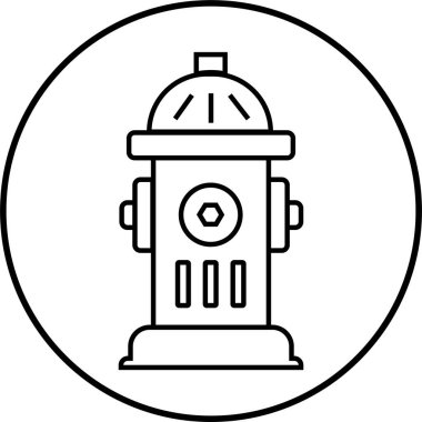 Yangın hidrat ikonu. Yangın söndürücü güvenlik işareti var. Susuz Siyah Tasarım Düzenlenebilir Stok. Saydam arkaplanda izole edilmiş yazdırma, mobil veya web uygulaması için acil servis vektör kullanımı.