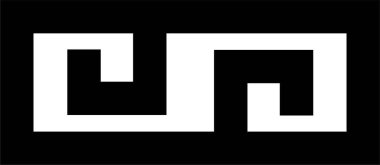 Yunan anahtar çerçevesi ve sınır unsuru. Dekoratif antik dönek, saydam arkaplanda izole edilmiş Siyah Yunan desenli süslemeli düz vektör. Geometrik pürüzsüz desenli antika Akdeniz tarzı.