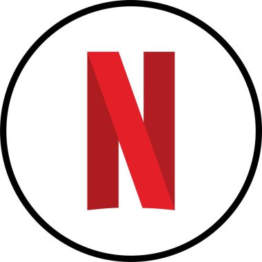 Netflix logosu. Netflix çevrimiçi medya ve video-talep konusunda uzmanlaşmıştır. Moskova, Rusya - Şubat 2023. Cep telefonunda vektör hizmeti, şeffaf arkaplanda bilgisayar izole.