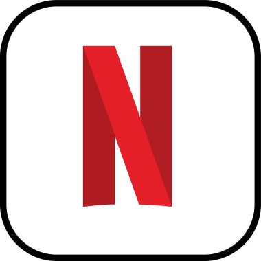 Netflix logosu. Netflix çevrimiçi medya ve video-talep konusunda uzmanlaşmıştır. Moskova, Rusya - Şubat 2023. Cep telefonunda vektör hizmeti, şeffaf arkaplanda bilgisayar izole.