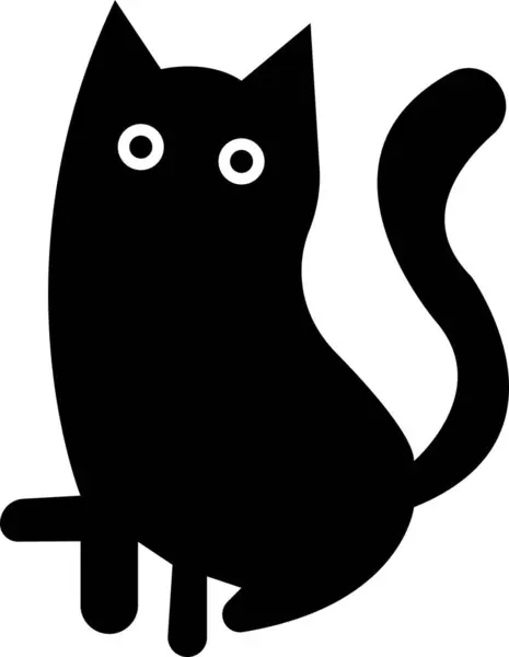 Kedi simgesi gibi. Şablonlar, web sitesi tasarımı ve bilgi grafikleri için hayvan silueti Siyah Hayvan Sembolü, çocuklarla çizim. Saydam arkaplanda ev hayvanı işareti çizimi izole edildi.
