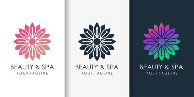 Modern konsept, tasarım şablonu, logo şablonu, logo, Premium Vektör ile güzellik logosu