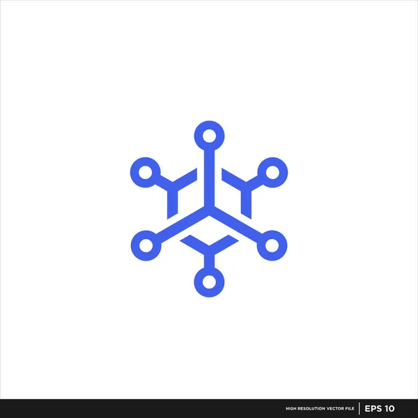 Technologie Logo Design Premium Vector — Image vectorielle