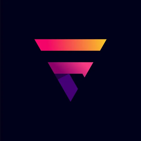 Brev Logo Design Inspiration Med Lutning Modernt Koncept Del — Stock vektor