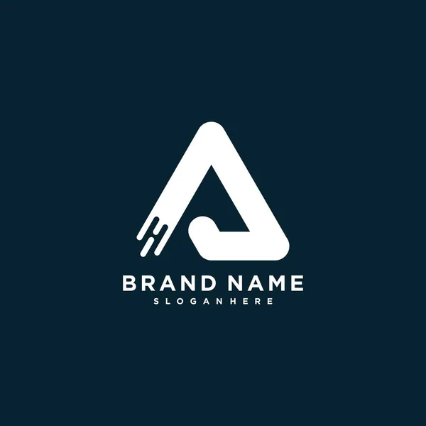 Logotipo Letra Con Inicial Para Empresa Parte Personal — Archivo Imágenes Vectoriales