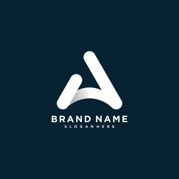 Logotipo Letra Con Inicial Para Empresa Parte Personal — Vector de stock