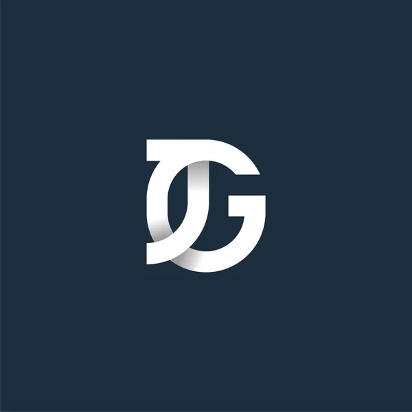 Letter Logo Met Combinatie Initiaal Modern Glad Bedrijf Bedrijf Concept — Stockvector
