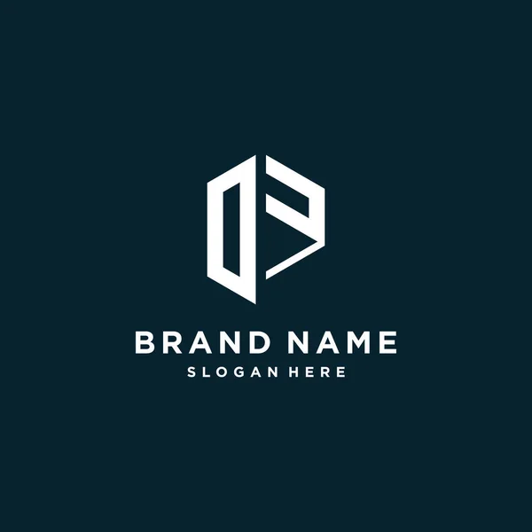 Creative Počáteční Písmeno Logo Design Pro Firmu Nebo Osobu Premium — Stockový vektor