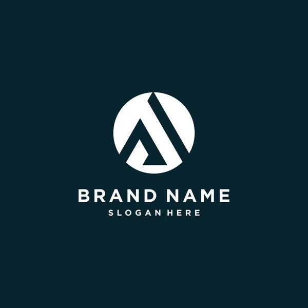 Diseño Inicial Creativo Del Logotipo Letra Para Empresa Persona Vector — Archivo Imágenes Vectoriales