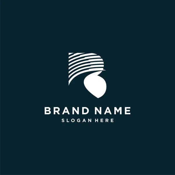 Kreatywny Początkowy Projekt Logo Litery Dla Firmy Lub Osoby Premium — Wektor stockowy