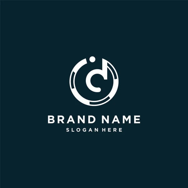 Творческий Дизайн Логотипа Компании Человека — стоковый вектор