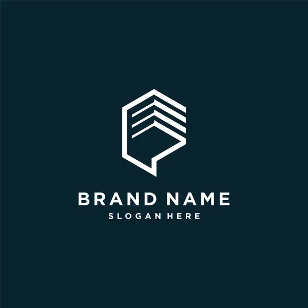 Creative Počáteční Písmeno Logo Design Pro Společnost Nebo Osobu Premium — Stockový vektor