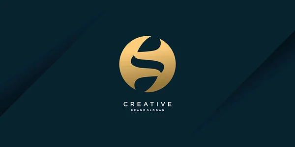 Λογότυπο Δημιουργική Χρυσή Ιδέα Για Την Εταιρεία Premium Vector Part — Διανυσματικό Αρχείο