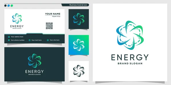Modèle Logo Energy Avec Concept Créatif Moderne Premium Vector — Image vectorielle