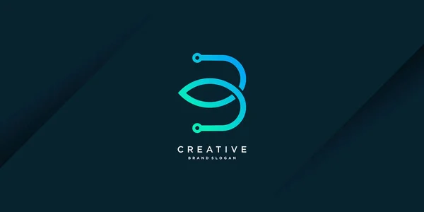 Logo Avec Concept Unique Créatif Pour Entreprise Personne Technologie Vecteur — Image vectorielle