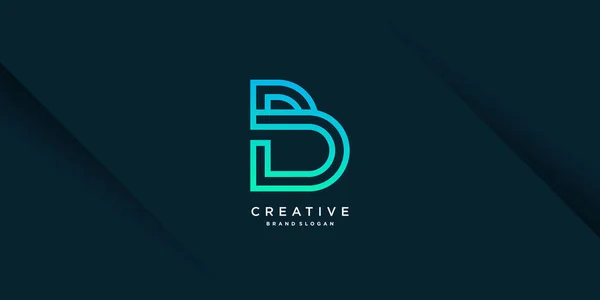 Logo Creative Unique Concept Company Person Technology Vector Part — Stock Vector